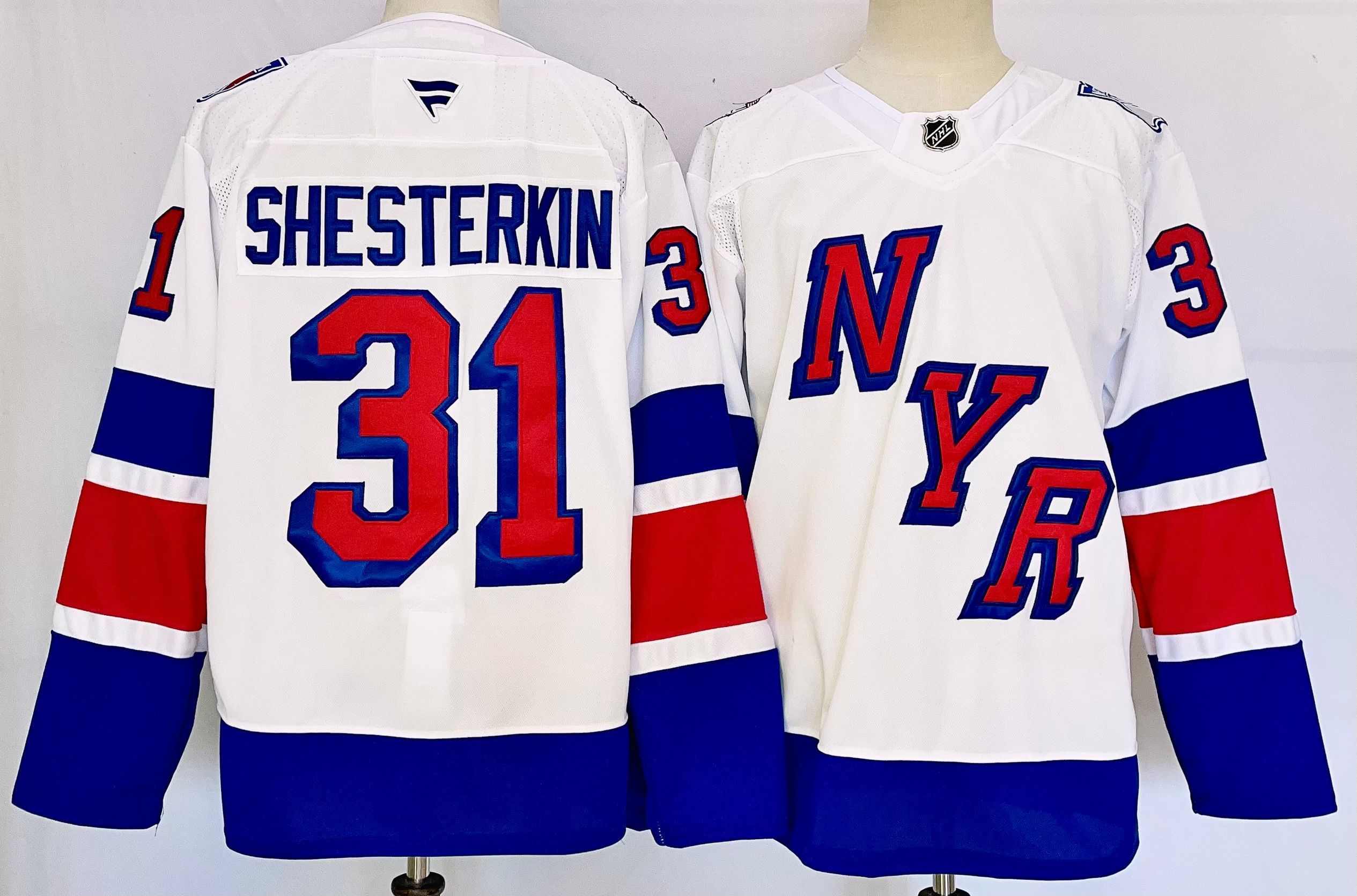 Men New York Rangers #31 Shesterkin White 2025 Home Premier Player NHL Jersey->new york rangers->NHL Jersey